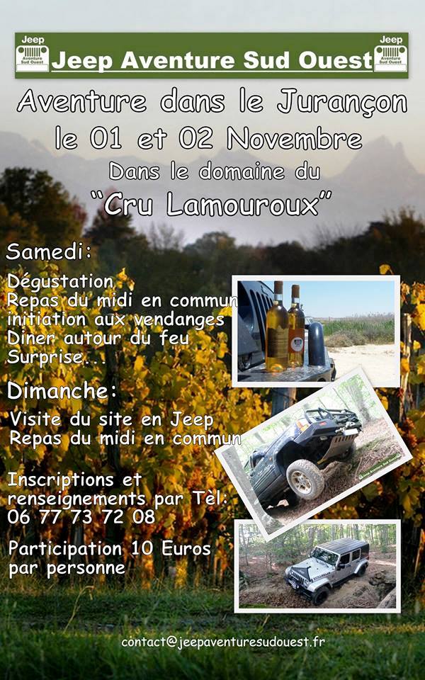 Programme Jeep Aventure Sud-Ouest