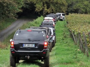 jeep dans les vignes